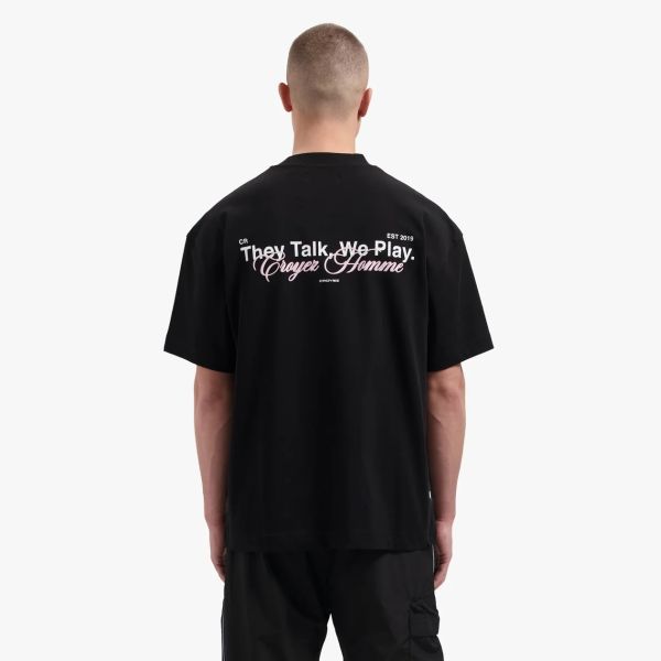 Croyez Talk And Play T-shirt Zwart