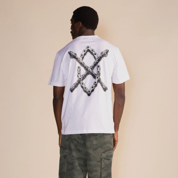 Daily Paper Chain Shield T-shirt Wit