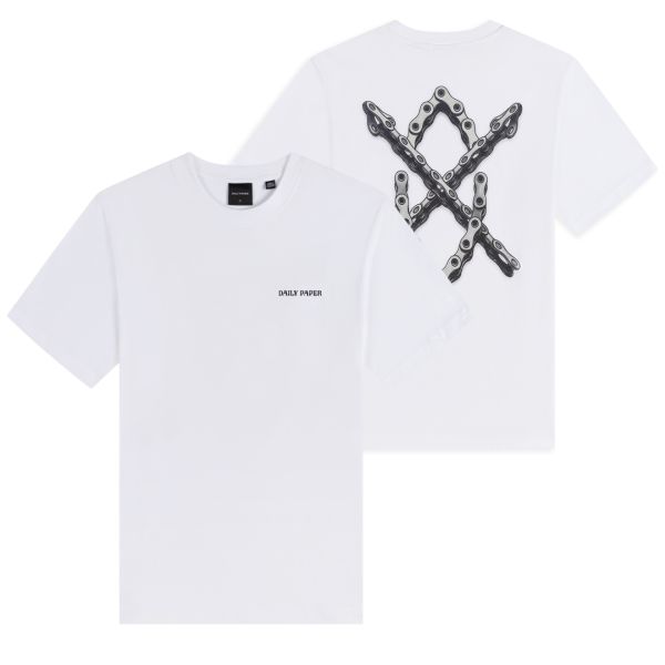 Daily Paper Chain Shield T-shirt Wit