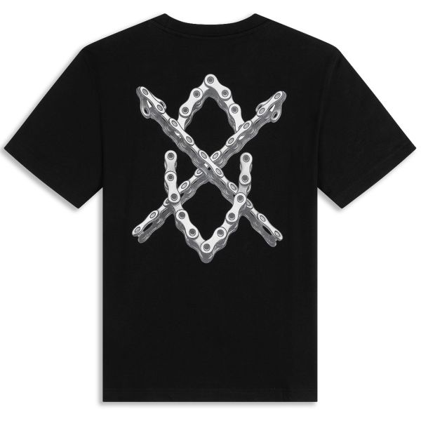 Daily Paper Chain Shield T-shirt Zwart