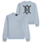 Daily Paper Snake Shield Sweater Licht Blauw