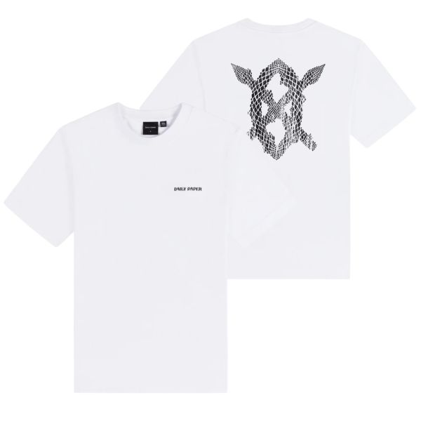 Daily Paper Snake Shield T-shirt Wit