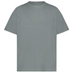 Flâneur Embossed T-shirt Donker Blauw