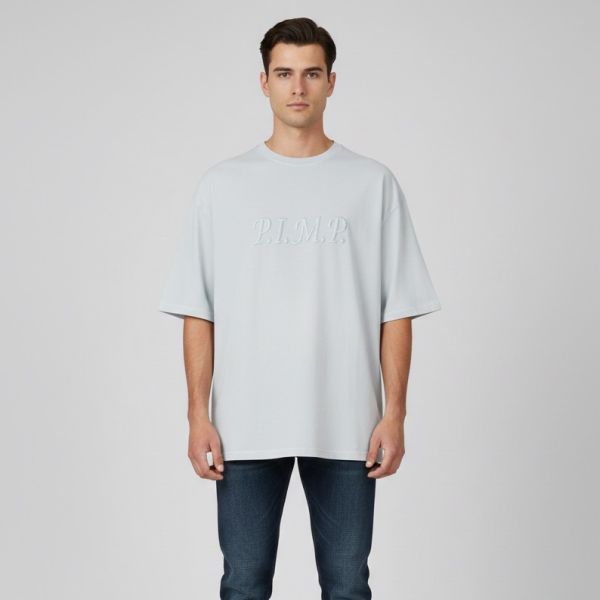 Flâneur P.I.M.P T-shirt Licht Blauw