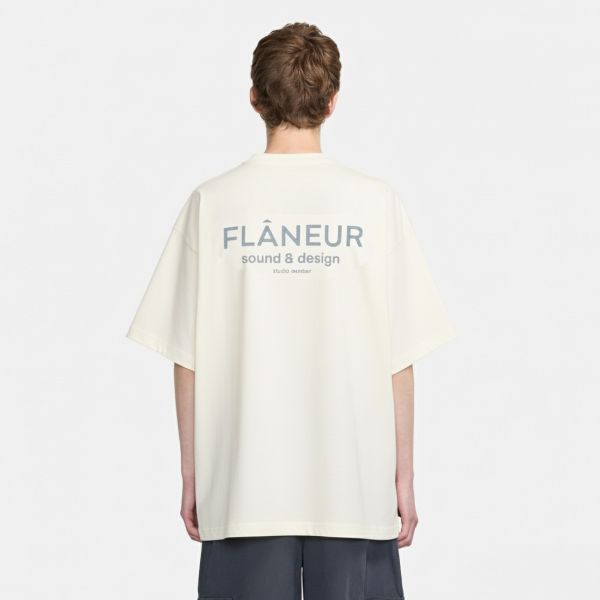 Flâneur Sound & Design Studio Member T-shirt Off White