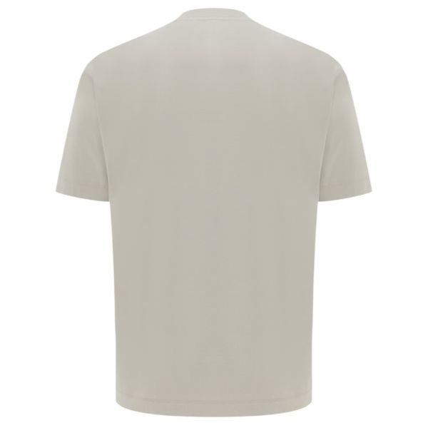 Genti Mercerized Logo T-shirt Beige