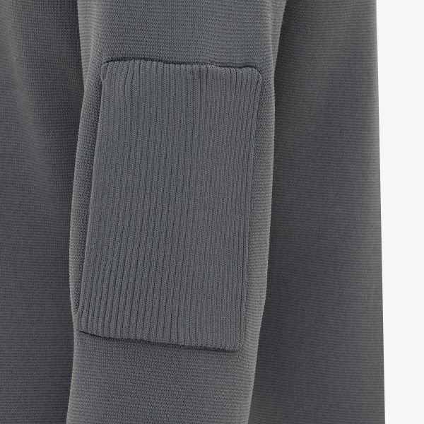 Genti Turtle Zip Sweater Antraciet