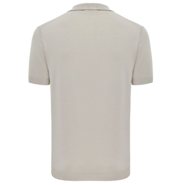 Gentiluomo No Buttons Polo Beige