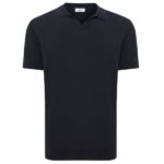 Gentiluomo No Buttons Polo Navy