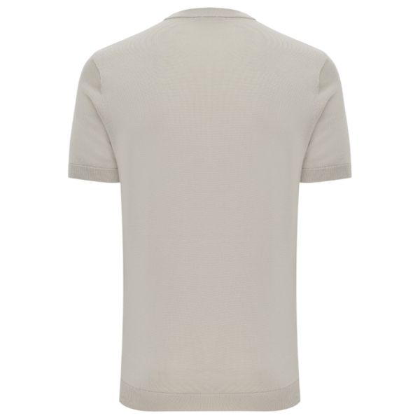 Gentiluomo Round Knitted T-shirt Beige