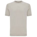 Gentiluomo Round Knitted T-shirt Beige
