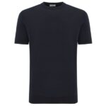 Gentiluomo Round Knitted T-shirt Navy