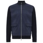 Gentiluomo Wool Zip Jack Navy