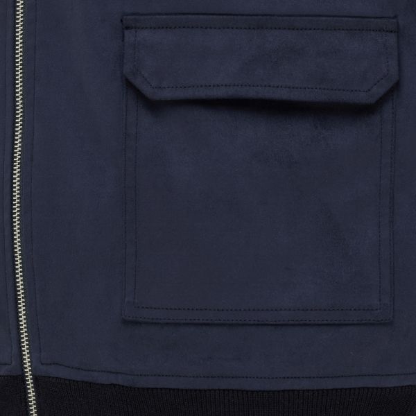 Gentiluomo Wool Zip Jack Navy