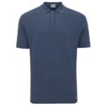 Gentiluomo Zip Polo Blauw