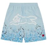 Icecream Gradient Snakeskin Running Dog Zwembroek Licht Blauw