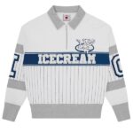 Icecream IC Cubs Collared Quarter Zip Sweater Wit