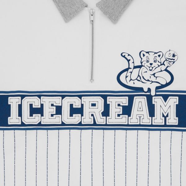 Icecream IC Cubs Collared Quarter Zip Sweater Wit
