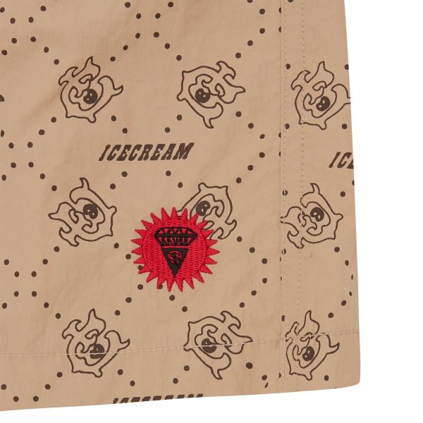 Icecream Monogram Running Dog Zwembroek Bruin