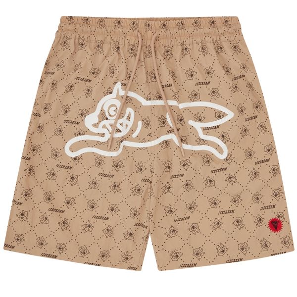 Icecream Monogram Running Dog Zwembroek Bruin