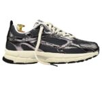 Mercer Amsterdam The Re-Run Cracked Sneaker Antraciet