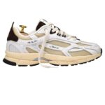 Mercer Amsterdam The Re-Run Vintage Sneaker Wit/Bruin