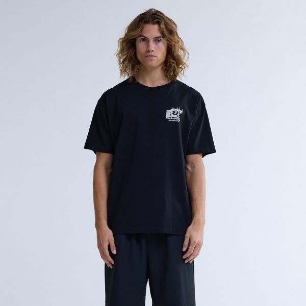 New Amsterdam Surf Association Beach Sign T-shirt Zwart