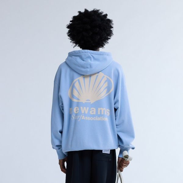 New Amsterdam Surf Association Corporate Logo Hoodie Licht Blauw