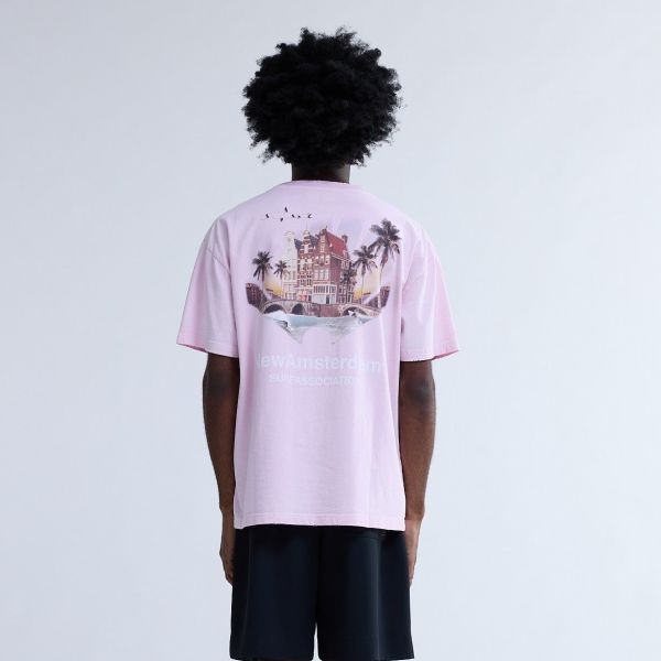 New Amsterdam Surf Association Tropical T-shirt Roze