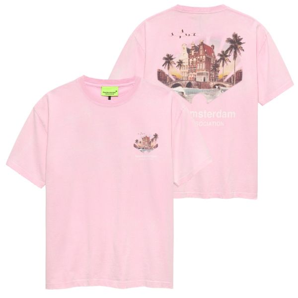 New Amsterdam Surf Association Tropical T-shirt Roze