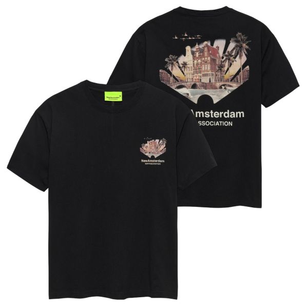 New Amsterdam Surf Association Tropical T-shirt Zwart