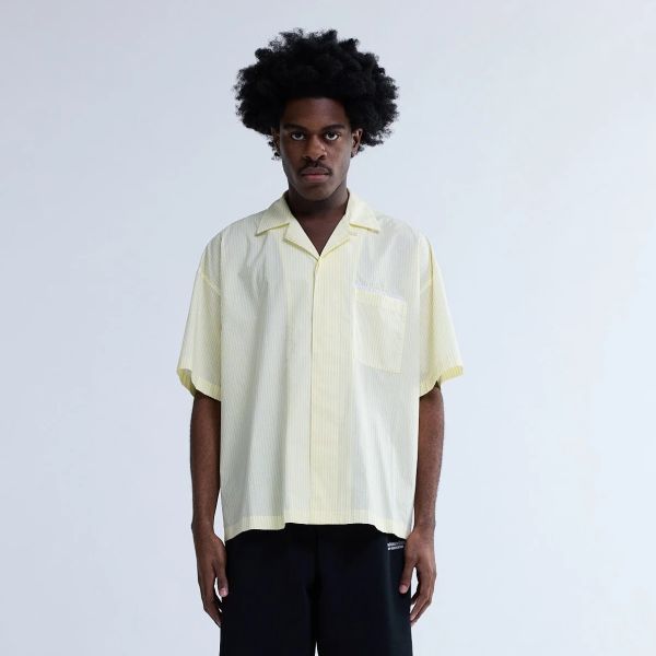 New Amsterdam Surf Association Wijk Stripe Overhemd Geel