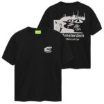 New Amsterdam Surf Association Beach Sign T-shirt Zwart