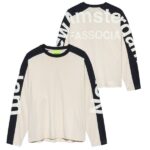 New Amsterdam Surf Association Name Longsleeve T-shirt Beige/Zwart