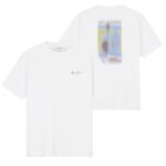 Olaf Brushstroke Graphic Boxy T-shirt Wit