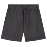 Olaf Linen Blend Korte Broek Antraciet