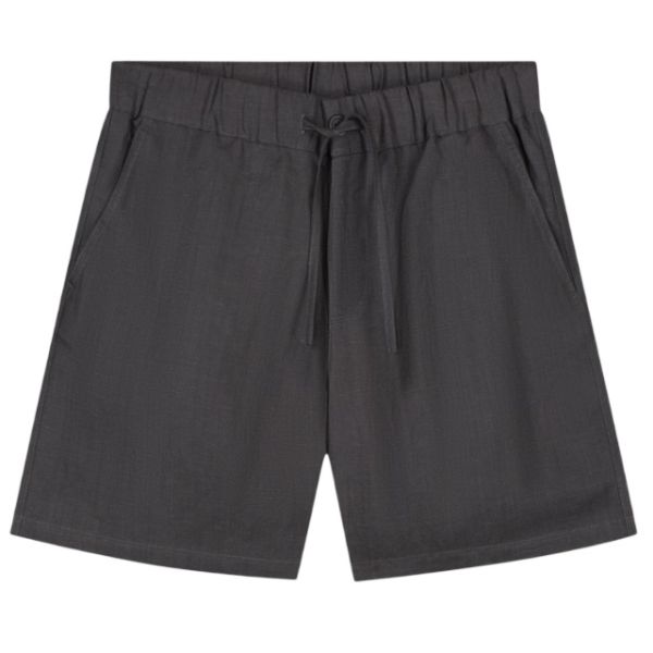 Olaf Linen Blend Korte Broek Antraciet