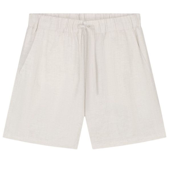 Olaf Linen Blend Korte Broek Off White
