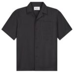 Olaf Linen Blend Overhemd Antraciet