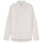 Olaf Oversized Stripe Oxford Overhemd Beige