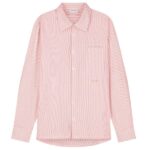 Olaf Oversized Stripe Oxford Overhemd Roze
