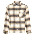 Represent All Over Initial Flannel Overshirt Bruin/Beige