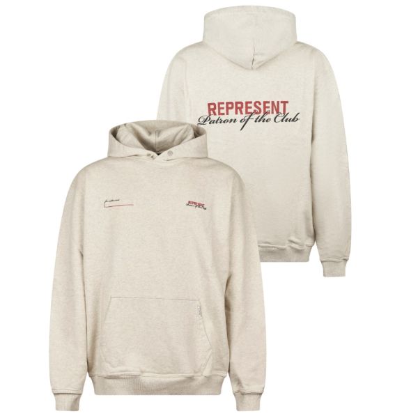 Represent Patron Of The Club Hoodie Off White