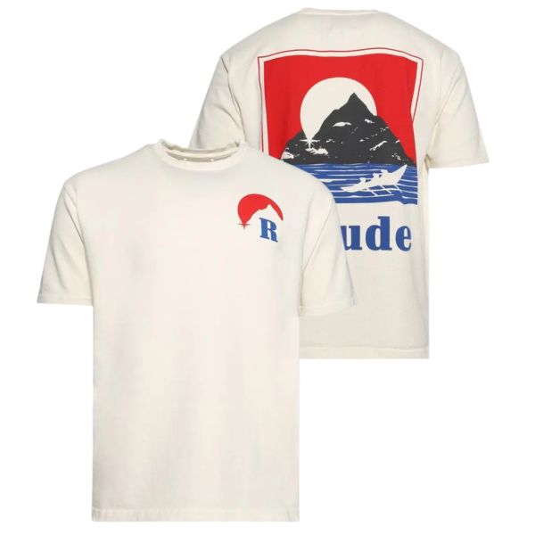 Rhude Moonlight Regatta T-shirt Off White
