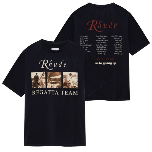 Rhude USVI Regatta Tour T-shirt Zwart