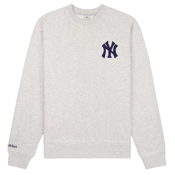 Sporty & Rich Heritage Yankees Serif Sweater Grijs