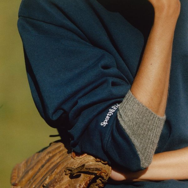 Sporty & Rich Heritage Yankees Serif Sweater Navy