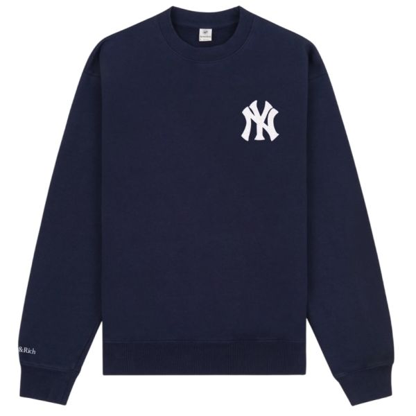 Sporty & Rich Heritage Yankees Serif Sweater Navy