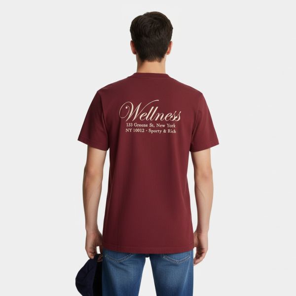 Sporty & Rich Soho T-shirt Bordeaux