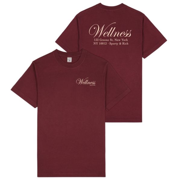 Sporty & Rich Soho T-shirt Bordeaux
